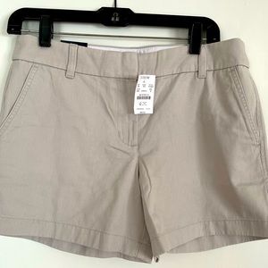 J crew shorts NWT khaki size 8